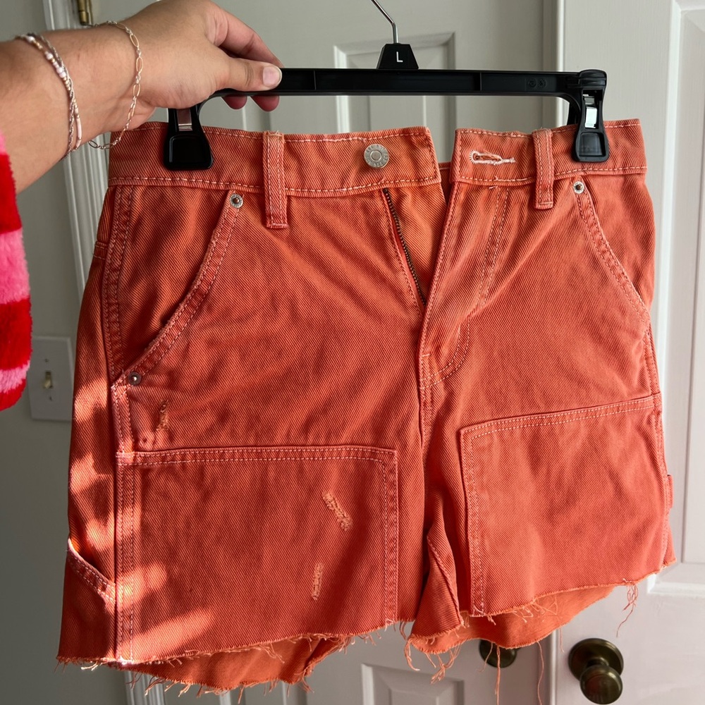 BDG Orange Jean Shorts